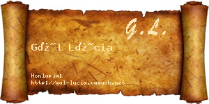 Gál Lúcia névjegykártya