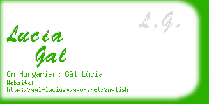 lucia gal business card