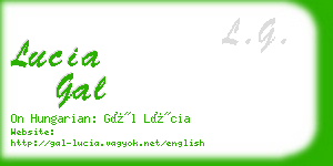 lucia gal business card